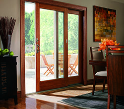 Andersen Windows & Doors 400 Series Frenchwood Gliding Patio Door, Casement Window